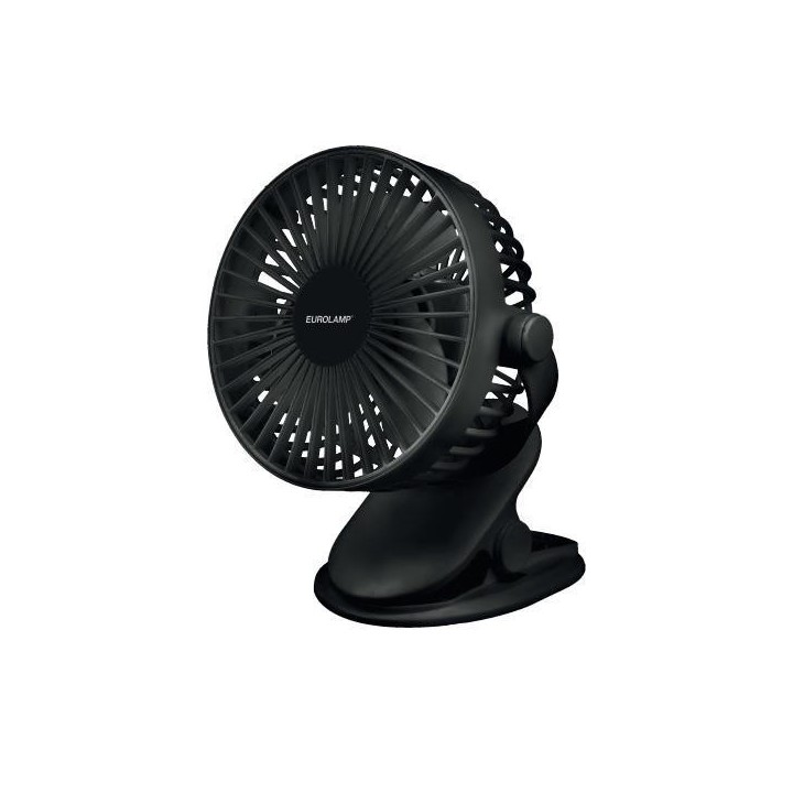 Ανεμιστήρας επιτραπέζιος mini με μανταλάκι Φ14 4W με USB μαύρο