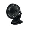 Επιτραπέζιος ανεμιστήρας με κλιπ, μαύρου χρώματος και σύνδεσης USB EUROLAMP