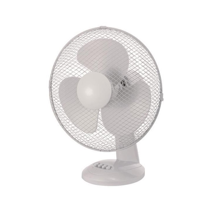 Ανεμιστήρας επιτραπέζιος Φ34 40W λευκός EUROLAMP 147-29041