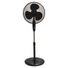 Stand fan, black, with circular base Φ43 60W EUROLAMP