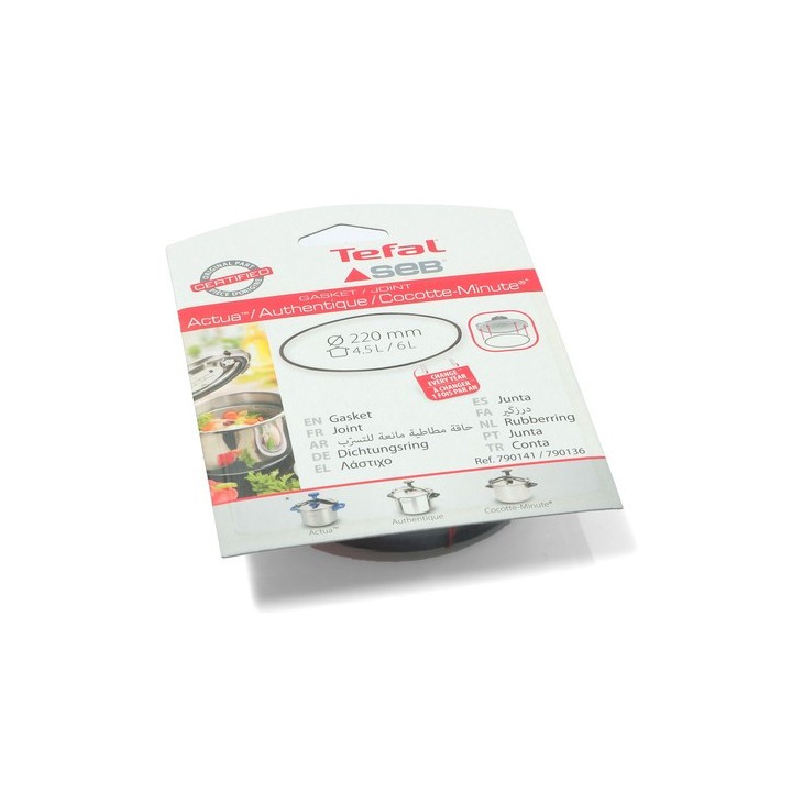 Λάστιχο στο καπάκι χύτρας ταχύτητος SEB/TEFAL classic 4,5 & 6 λίτρων original SEB XITR0077