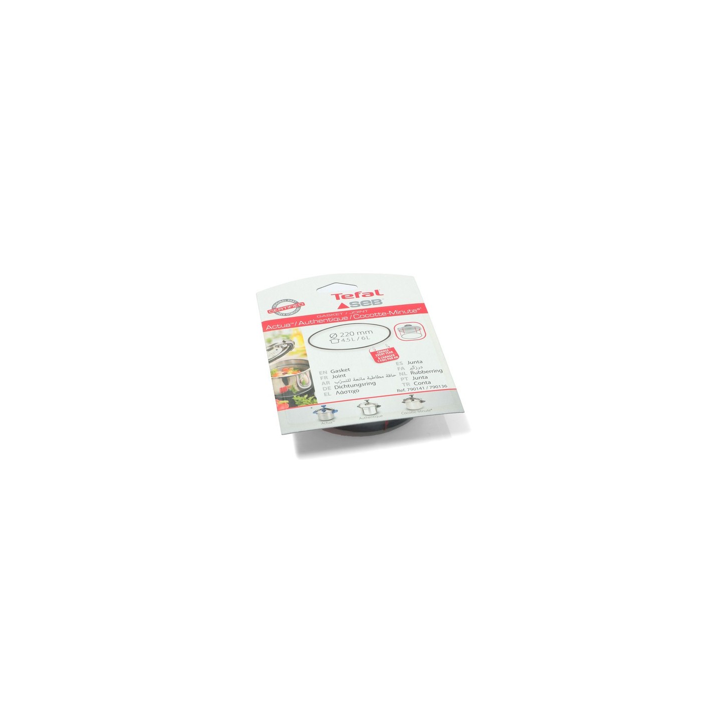 Tefal SEB Pressure Cooker Seal Gasket 220mm For 4.5L / 6L Models 790141 790136