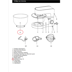 Ανοξείδωτο μπολ κουζινομηχανή IZZY original IZZY KBOL0008
