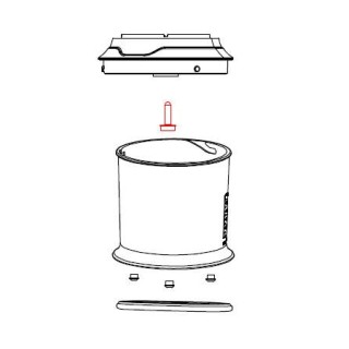 Μπώλ μαζί με καπάκι κοπτηρίου ARIETE original ARIETE BOL0021