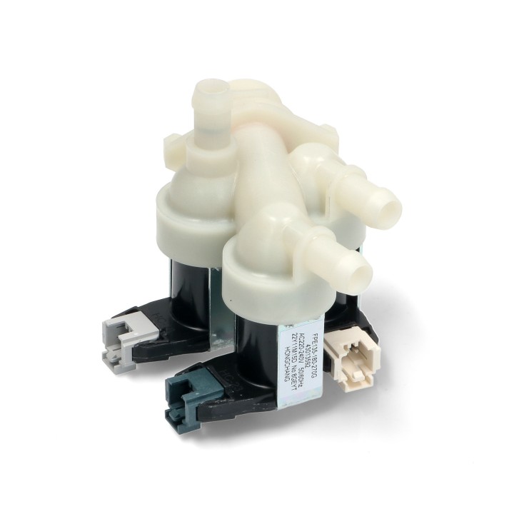 Βαλβίδα τριπλή κάθετη – ίσια εισαγωγής νερού πλυντηρίου ρούχων CANDY/HOOVER original ZANUSSI PRBAL0041