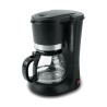 Black filter coffee maker 900W 1.2L EUROLAMP
