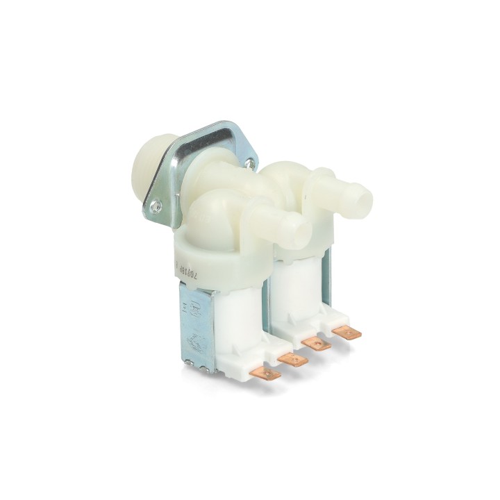 Double inlet water valve (straight) for washing machine / dishwasher GENERAL USE