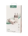 Universal φορτιστής USB 4A σε λευκό χρώμα USB0002B