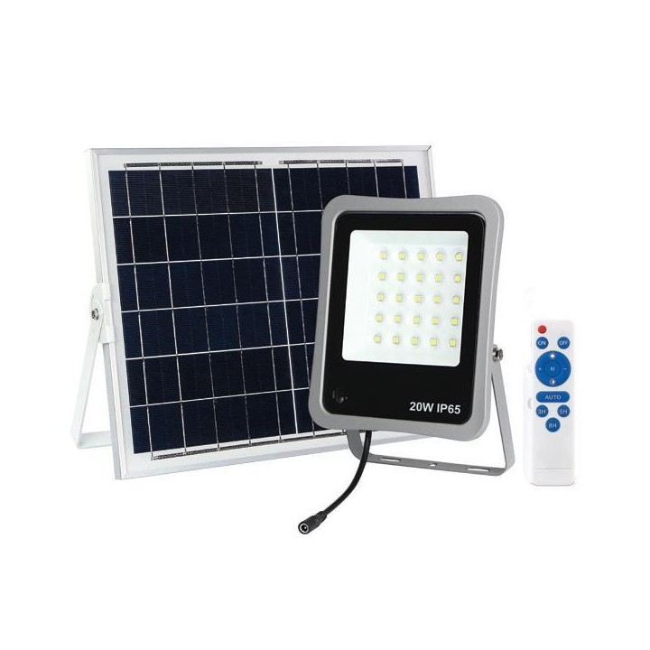 Ηλιακός προβολέας led 20W 4000K EUROLAMP