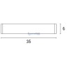 Φωτιστικό μπάνιου 8W LED 4000K 35cm EUROLAMP EUROLAMP FOBA0002