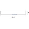 Φωτιστικό μπάνιου 16W LED 4000K 60cm EUROLAMP EUROLAMP FOBA0003