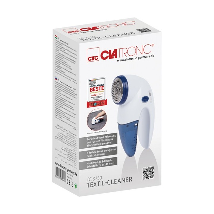 Αποχνουδωτής ρούχων με σύστημα ασφαλείας λευκό/μπλέ