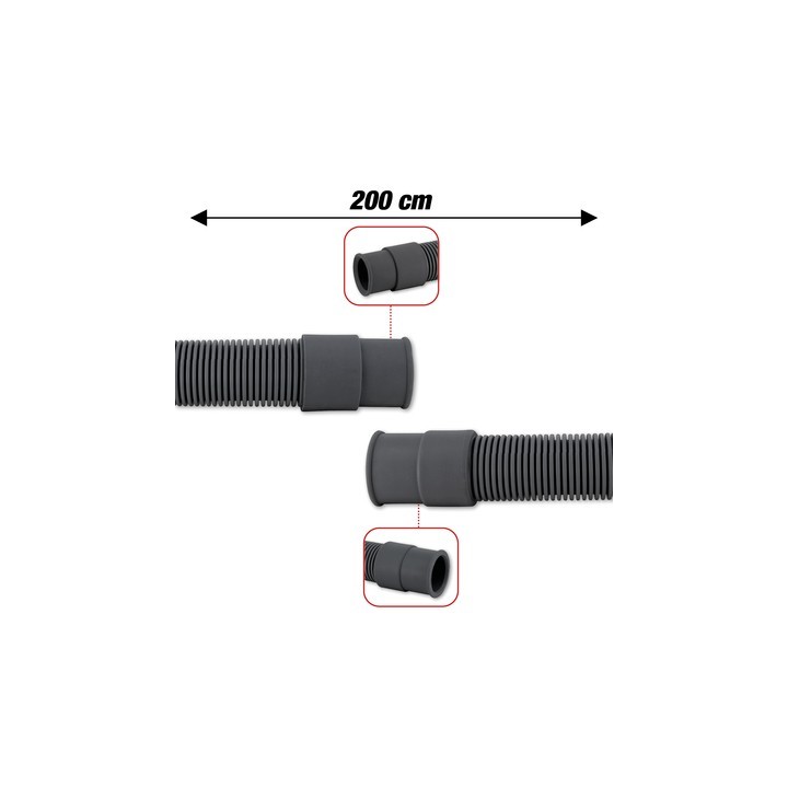 Σωλήνας σπιράλ (20mm X 22mm X 2 μέτρα) αποχέτευσης πλυντηρίου ρούχων/πιάτων ΓΕΝΙΚΗΣ ΧΡΗΣΗΣ