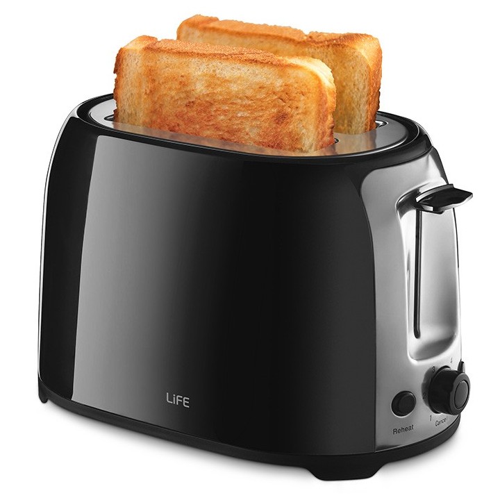 Αυτόματη φρυγανιέρα, 750W LIFE CRISPY BLACK