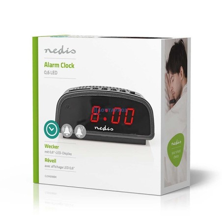 Ρολόι-ξυπνητήρι επιτραπέζιο ψηφιακό με οθόνη LED και λειτουργία snooze.  233-0520