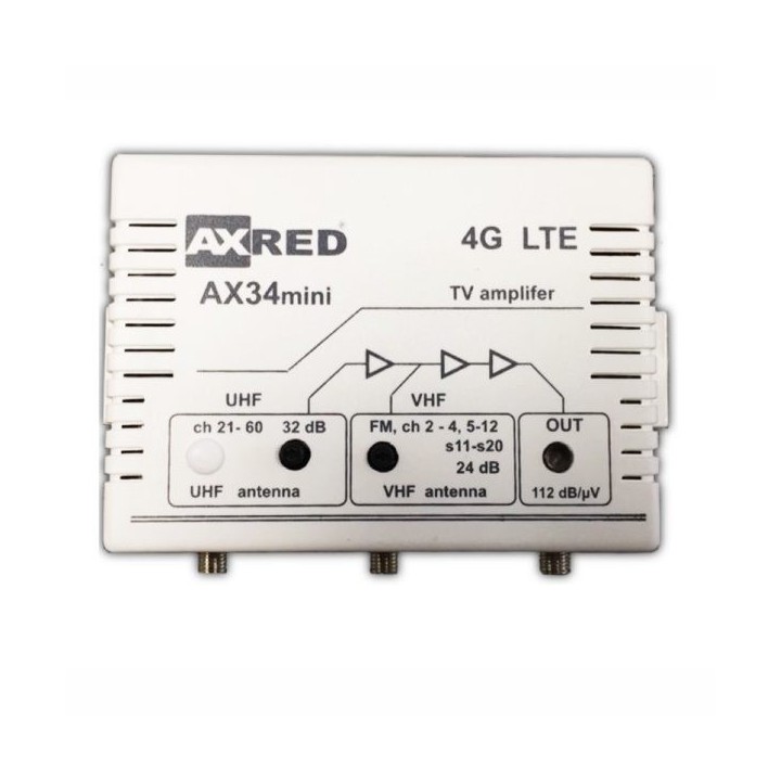 Kεντρικός ενισχυτής γραμμής AXRED AX34 mini ΓΕΝΙΚΗΣ ΧΡΗΣΗΣ AXRED0002