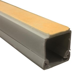 Κανάλι καλωδίων αυτοκόλλητο ασημί 16x16