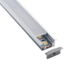 Προφίλ αλουμινίου χωνευτό για ταινία Led 2000*24,7*16,8 90° EUROLAMP PLED247168