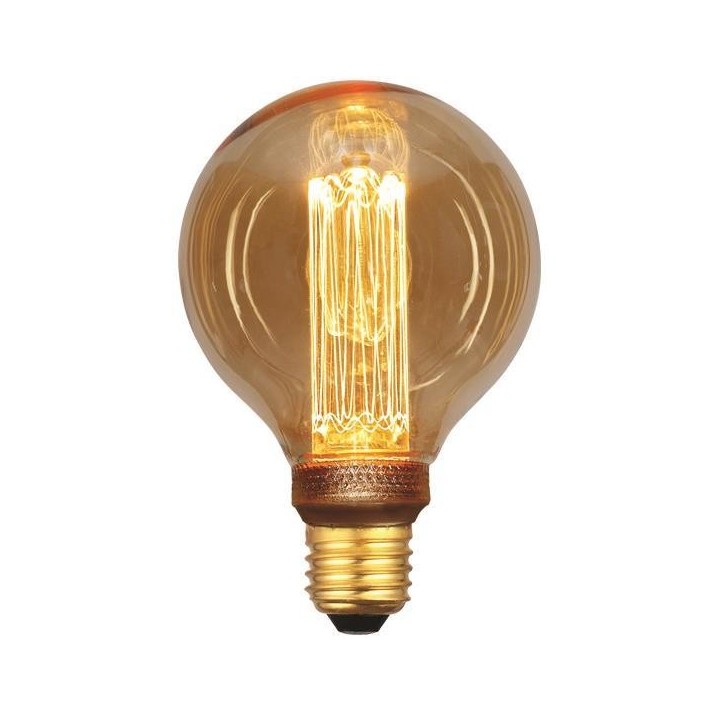 Λάμπα διακοσμητική led γλόμπος G95 3,5W Ε27 2000K 220-240V GOLD GLASS DIMMABLE EUROLAMP EUROLAMP 147-81820
