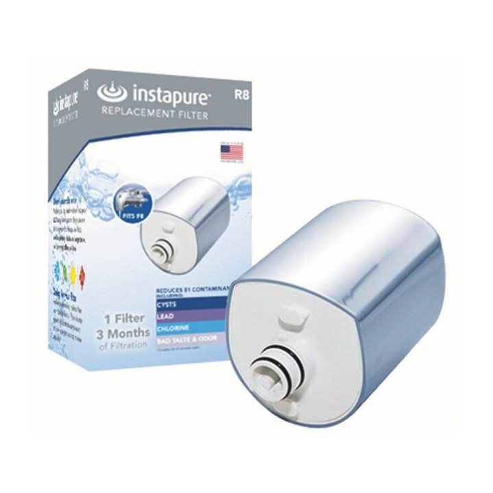 Ανταλλακτικό φίλτρο νερού συμπαγούς ενεργού άνθρακα INSTAPURE R8C χρωμέ για ηλεκτρονικά φίλτρα ATLAS FILTRI 500851