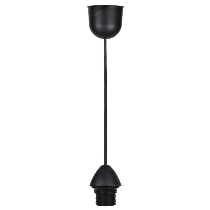 Ceiling pendant lamp E27 with black rosette GENERAL USE