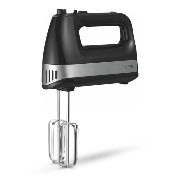 Μίξερ χειρός 5 ταχυτήτων, 500W, με πρακτικό μπολ ανάμιξης υλικών και αποθήκευσης των εξαρτημάτων LIFE PowerMix