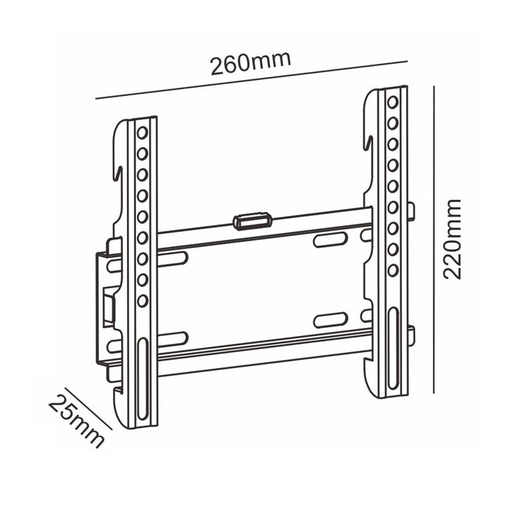 Σταθερή επιτοίχια βάση στήριξης, για τηλεοράσεις LED/LCD από 19" έως 42 SONORA"