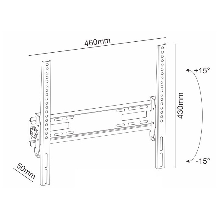 copy of Σταθερή επιτοίχια βάση στήριξης, για τηλεοράσεις LED/LCD από 19" έως 42 SONORA"