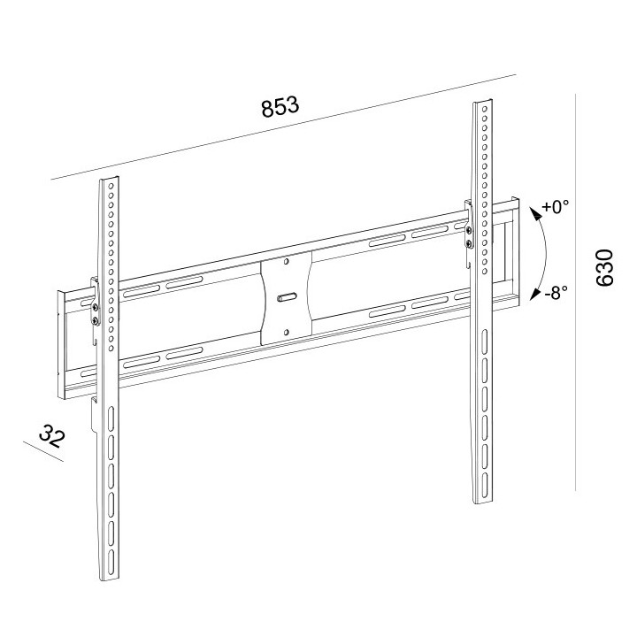 copy of Σταθερή επιτοίχια βάση στήριξης, για τηλεοράσεις LED/LCD από 19" έως 42 SONORA"