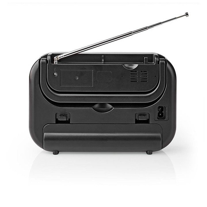 Φορητό ραδιόφωνο FM/AM, σε μαύρο/γκρι χρώμα NEDIS  233-1851