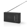 Μini φορητό ραδιόφωνο FM / AM, σε μαύρο χρώμα NEDIS 233-1849 Μini φορητό ραδιόφωνο FM / AM, σε μαύρο χρώμα NEDIS 233-1849
