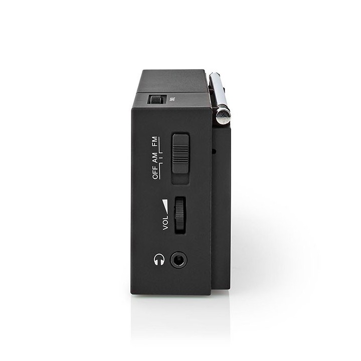 Μini φορητό ραδιόφωνο FM / AM, σε μαύρο χρώμα NEDIS