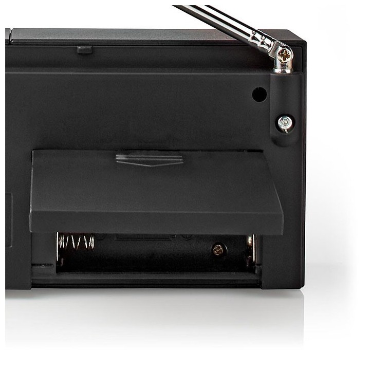 Μini φορητό ραδιόφωνο FM / AM, σε μαύρο χρώμα NEDIS  233-1849