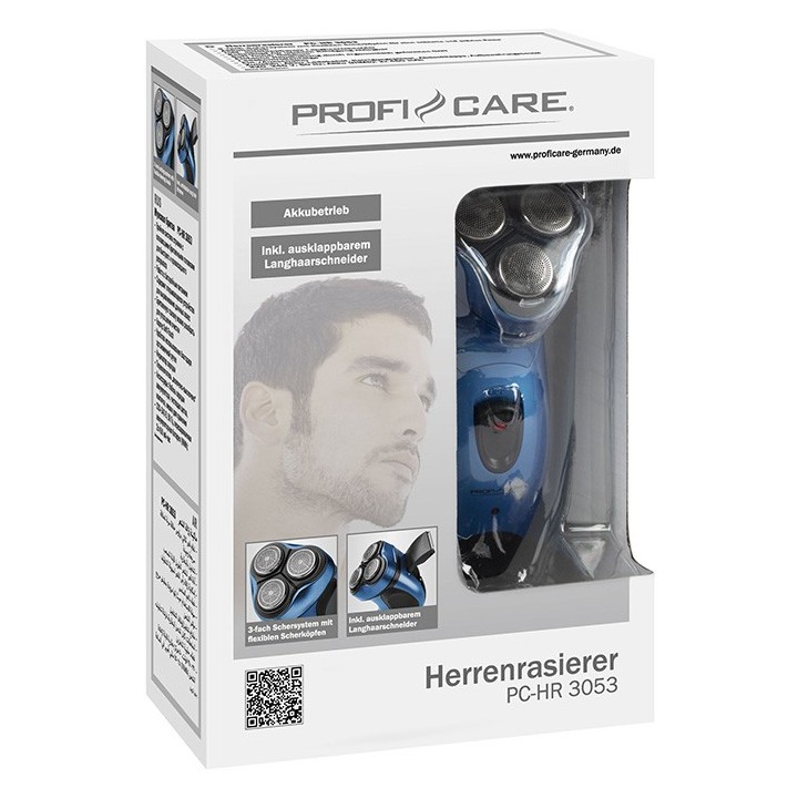 Ανδρική ξυριστική μηχανή προσώπου, με επαναφορτιζόμενη μπαταρία CARE PC-HR 3053 PROFI COOK PC-HR 3053
