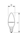 Λάμπα led κερί 7W E15 C35 2700Κ