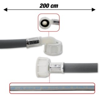 Σωλήνας παροχής πλυντηρίου ρούχων/πιάτων 2m ΓΕΝΙΚΗΣ ΧΡΗΣΗΣ ΓΕΝΙΚΗΣ ΧΡΗΣΗΣ LPP0020