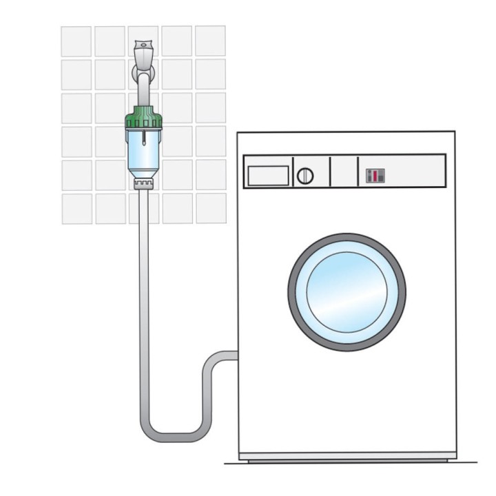 copy of Φίλτρο νερού βρύσης από την Instapure με λευκό κορμό και λευκό καπάκι