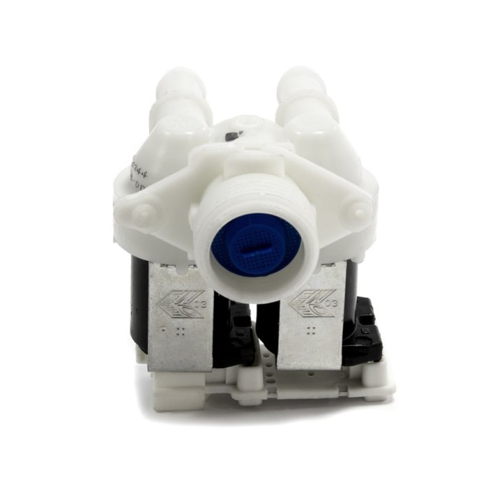 Βαλβίδα διπλή ίσια εισαγωγής νερού πλυντηρίου ρούχων WHIRLPOOL replica ZANUSSI PRBAL0042