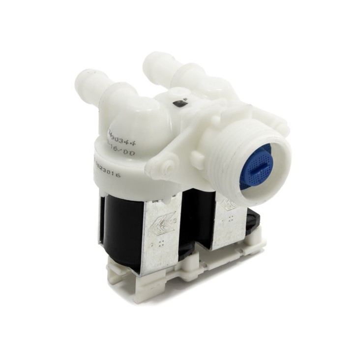 Βαλβίδα διπλή ίσια εισαγωγής νερού πλυντηρίου ρούχων WHIRLPOOL replica ZANUSSI PRBAL0042