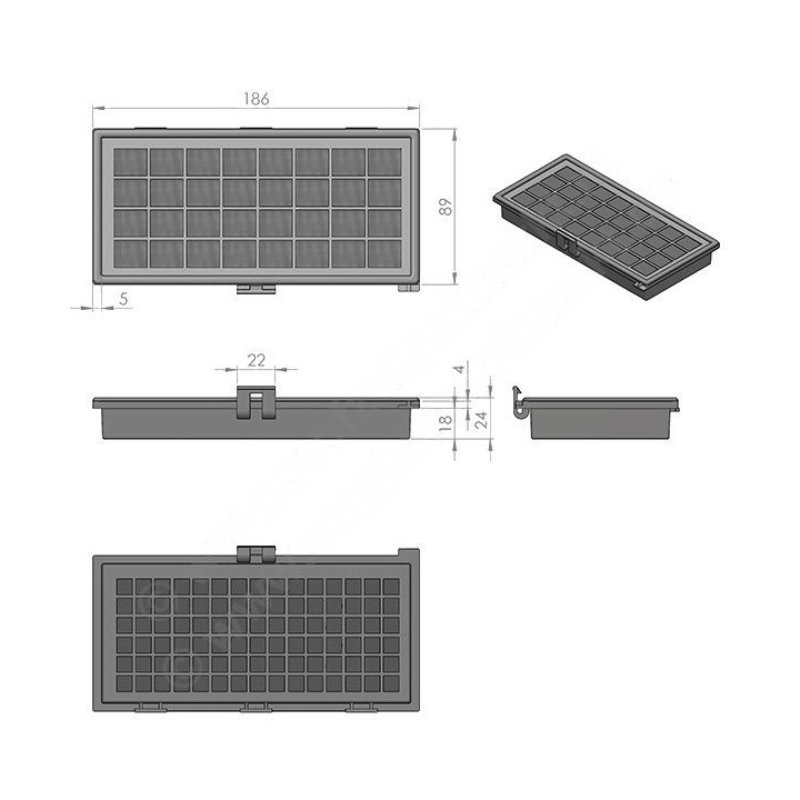 Φίλτρο άνθρακα HEPA σκούπας MIELE MIELE SKFIL0011
