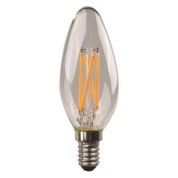 Λάμπα κερί LED crossed filament dimmable 6.5W 3000K EUROLAMP EUROLAMP C37630FIL