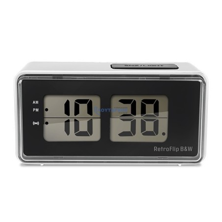 Ψηφιακό ρολόι / ξυπνητήρι με οθόνη LCD και retro flip design  221-0383