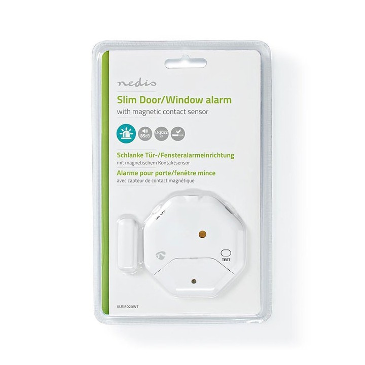 Ασύρματος μαγνητικός συναγερμός πόρτας - παραθύρου, 85 dB