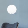 Πλαφονιέρα τοίχου Φ30 E27 "PAROS" ΛΕΥΚΟ/ΝΙΚΕΛ EUROLAMP 145-22404