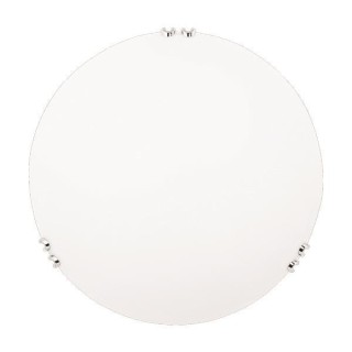 Πλαφονιέρα τοίχου Φ30 E27 "PAROS" ΛΕΥΚΟ/ΝΙΚΕΛ EUROLAMP