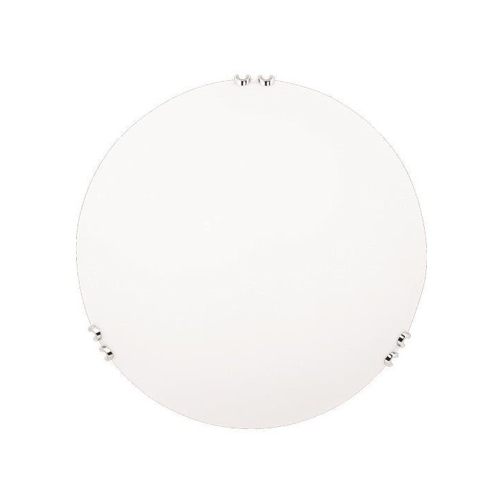 Πλαφονιέρα τοίχου Φ30 E27 "PAROS" ΛΕΥΚΟ/ΝΙΚΕΛ EUROLAMP  145-22404