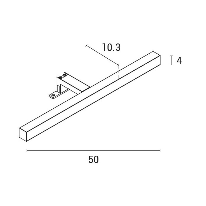 Φωτιστικό LED επιτοίχιο 7W 4000K ΝΙΚΕΛ EUROLAMP EUROLAMP 144-80501