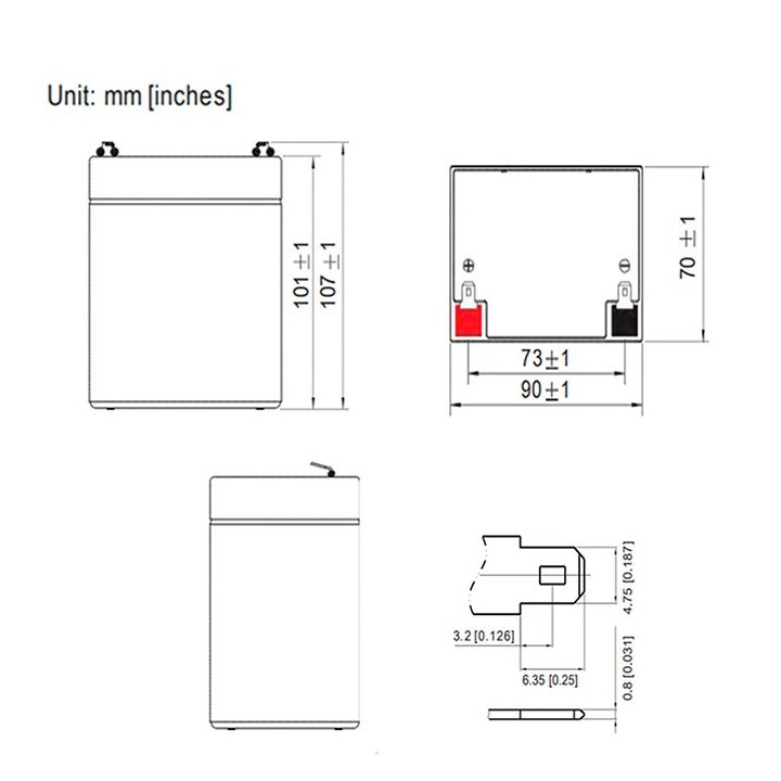 Μπαταρία μολύβδου 12V 5AH κλειστού τύπου ΓΕΝΙΚΗΣ ΧΡΗΣΗΣ ΓΕΝΙΚΗΣ ΧΡΗΣΗΣ BMOL0008