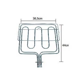 Αντίσταση με γκριλ 3000 W άνω φούρνου κουζίνας MIELE MIELE APM0046