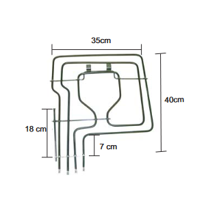 Αντίσταση με γκριλ άνω φούρνου κουζίνας SIEMENS/NEFF SIEMENS APM0036